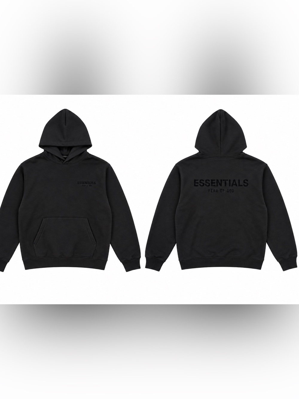 Fear of God Essentials Black Pullover Hoodie